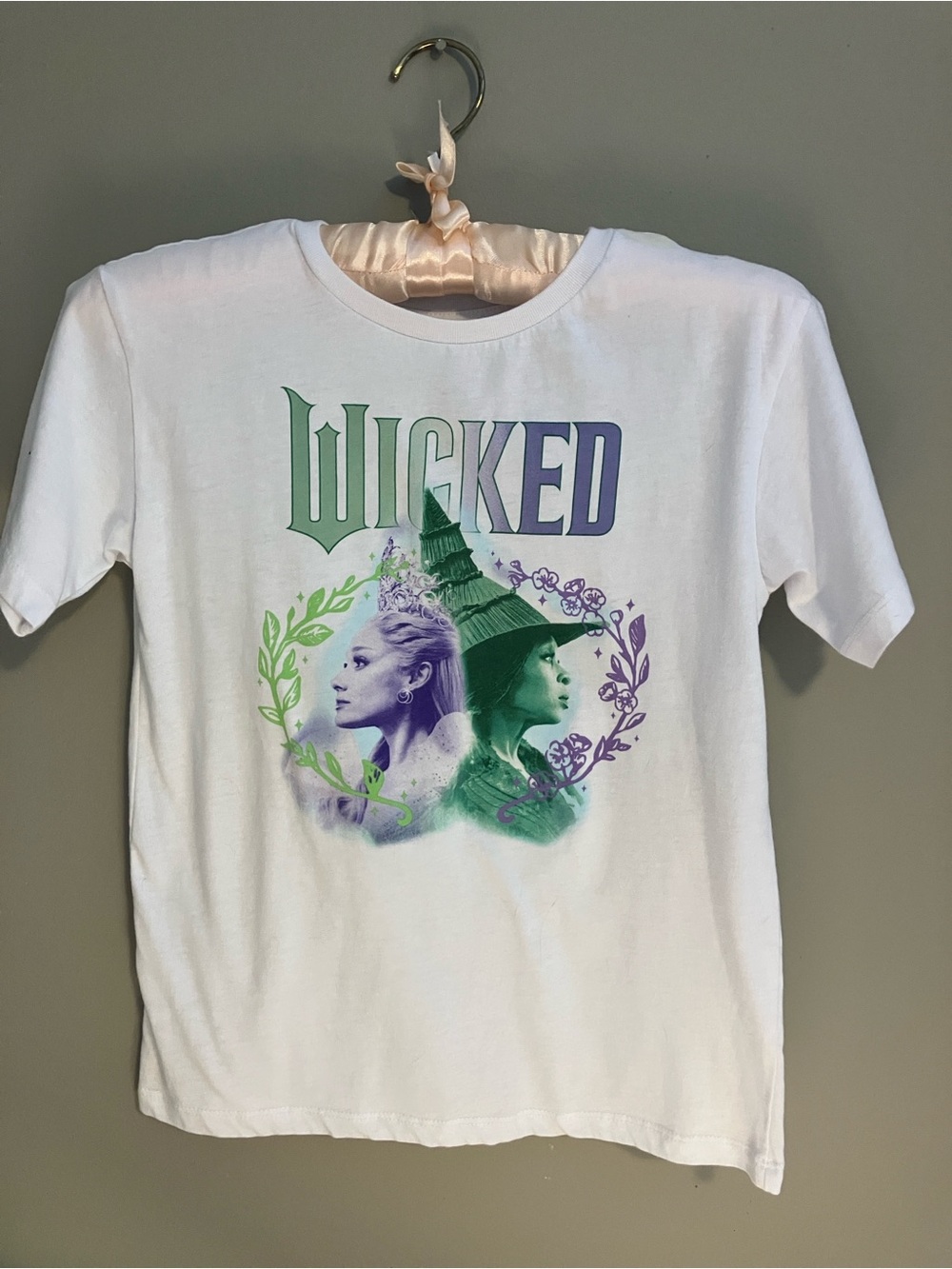 Wicked Short-Sleeve Graphic Tee for Kids in White with Green & Purple - Picture 2 of 2